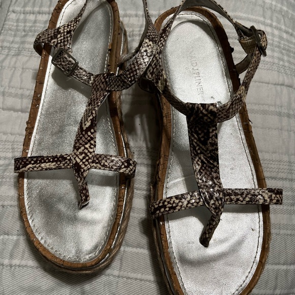 Donald J Pliner Cleo Snake Print Sandals - Picture 6 of 12